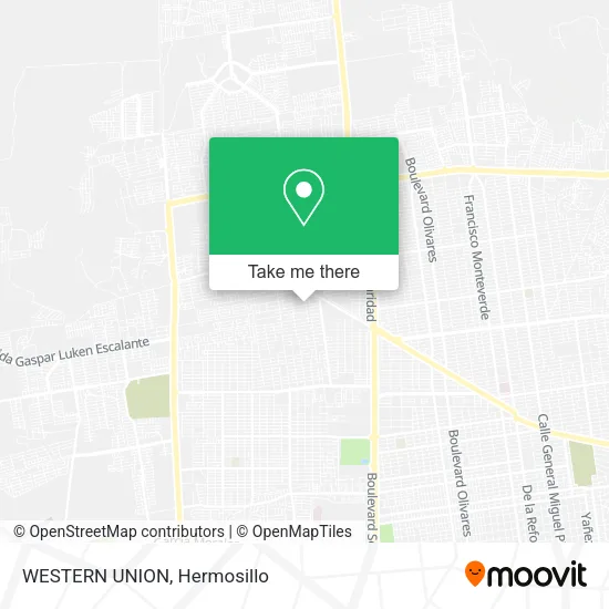 WESTERN UNION map