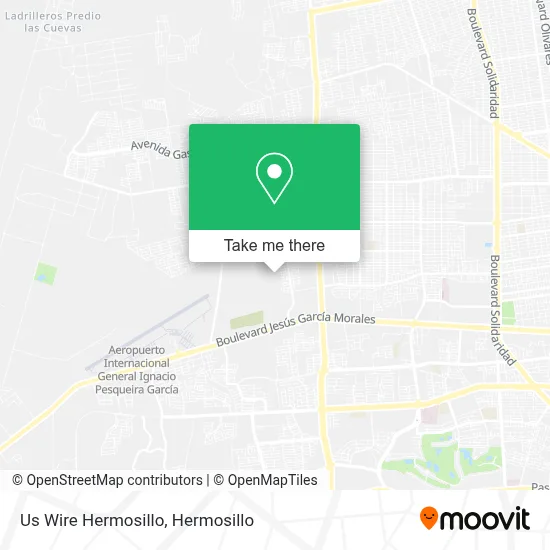 Us Wire Hermosillo map