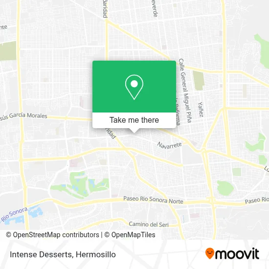 Intense Desserts map