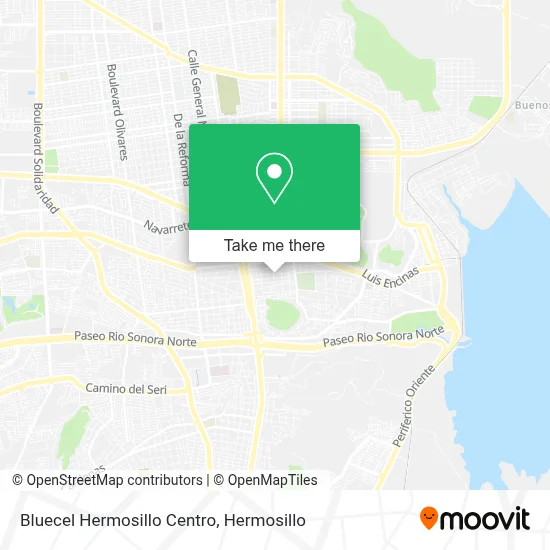 Bluecel Hermosillo Centro map