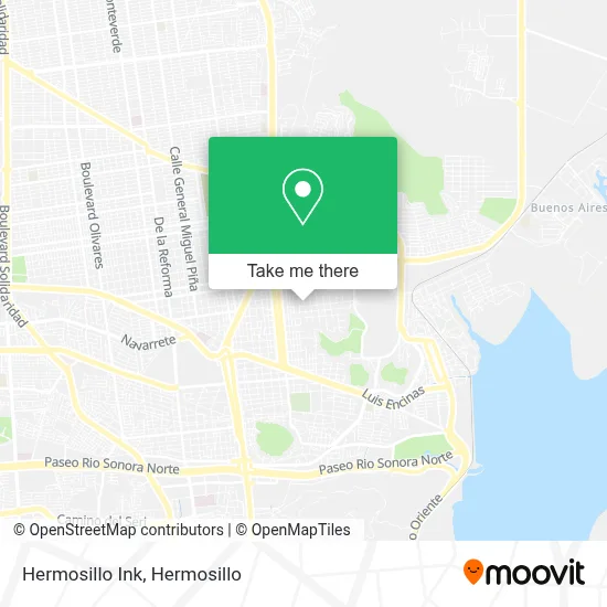 Hermosillo Ink map