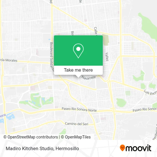 Madiro Kitchen Studio map