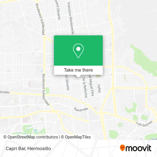 Bar Capri map