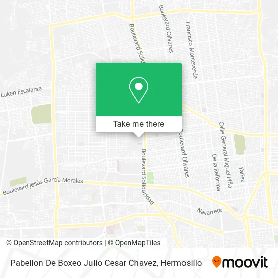 Pabellon De Boxeo Julio Cesar Chavez map