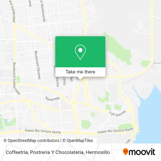 Coffeetria, Postreria Y Chocolateria map
