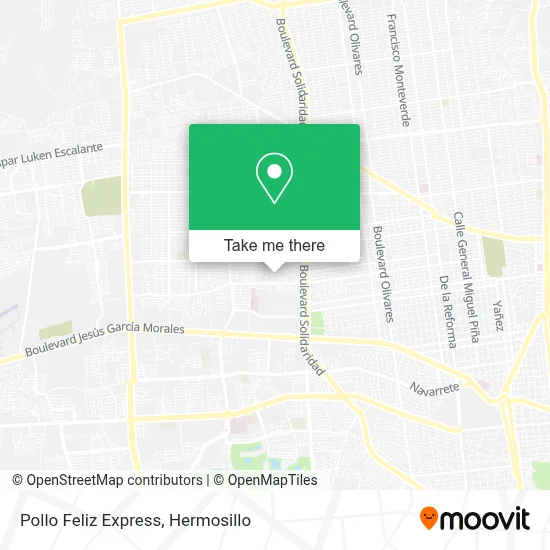 Pollo Feliz Express map