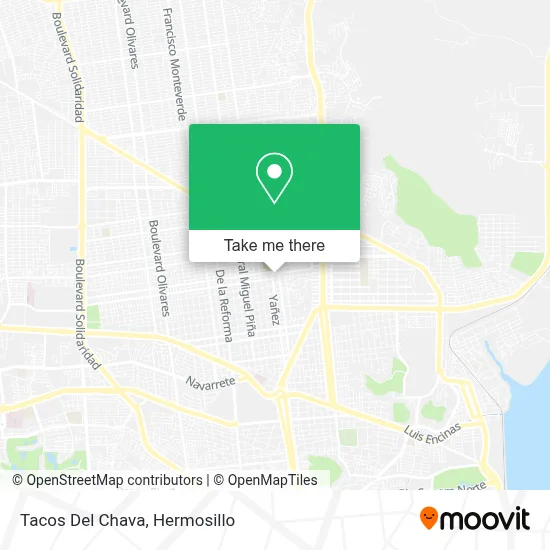 Tacos Del Chava map
