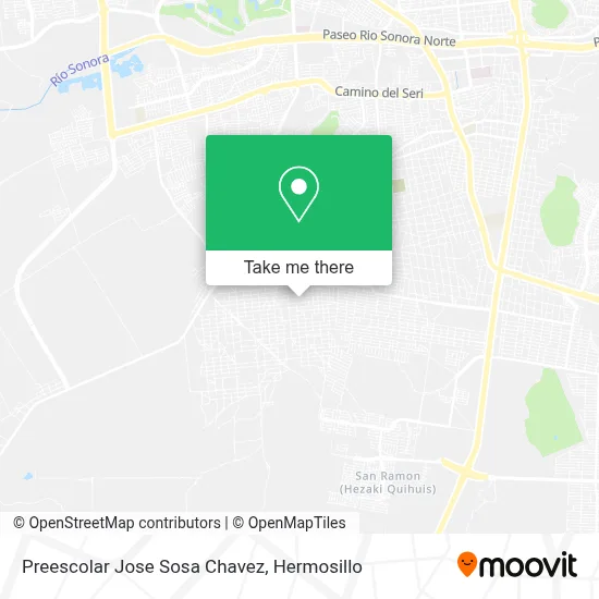 Preescolar Jose Sosa Chavez map