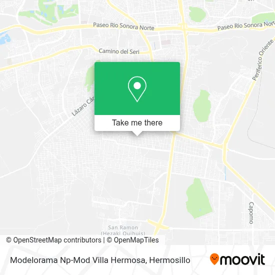 Modelorama Np-Mod Villa Hermosa map