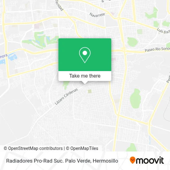 Radiadores Pro-Rad Suc. Palo Verde map