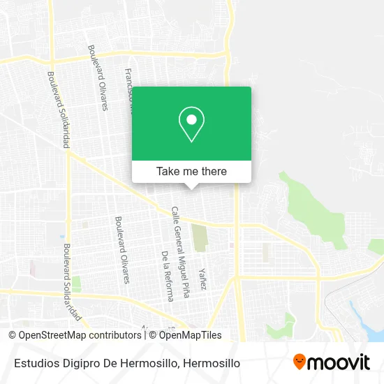 Estudios Digipro De Hermosillo map