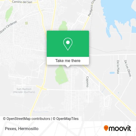Pexes map
