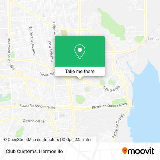 Club Customs map