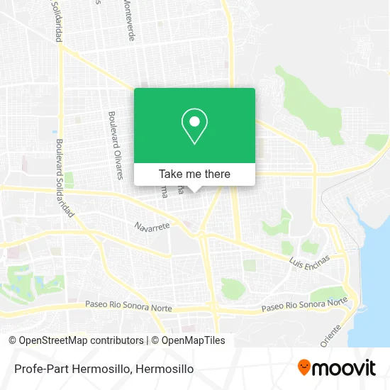 Profe-Part Hermosillo map