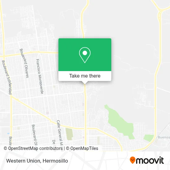 Western Union map
