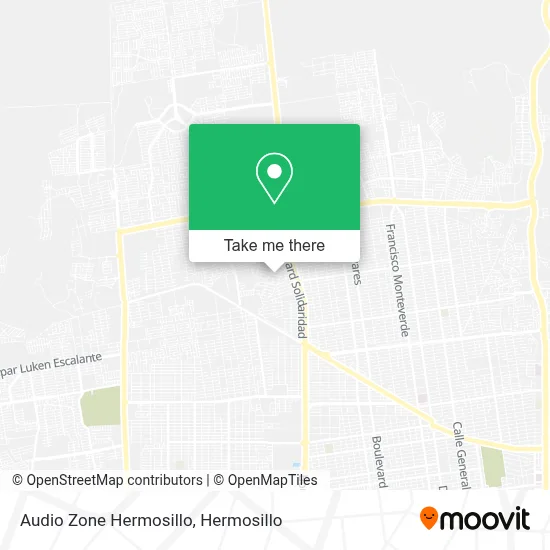 Audio Zone Hermosillo map