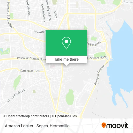 Amazon Locker - Sopes map