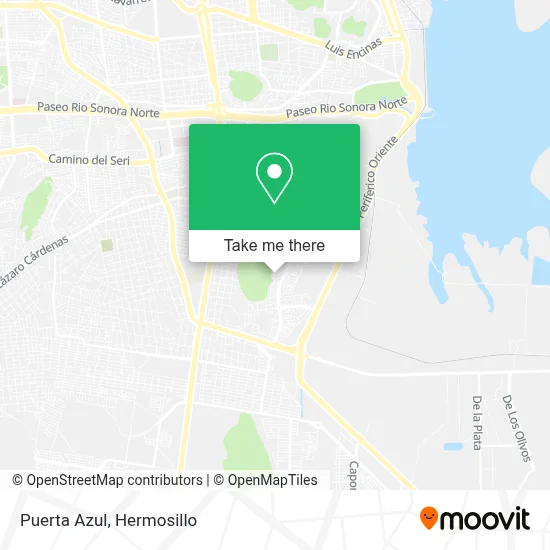 Puerta Azul map
