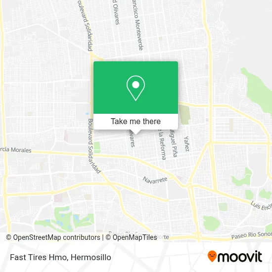 Fast Tires Hmo map