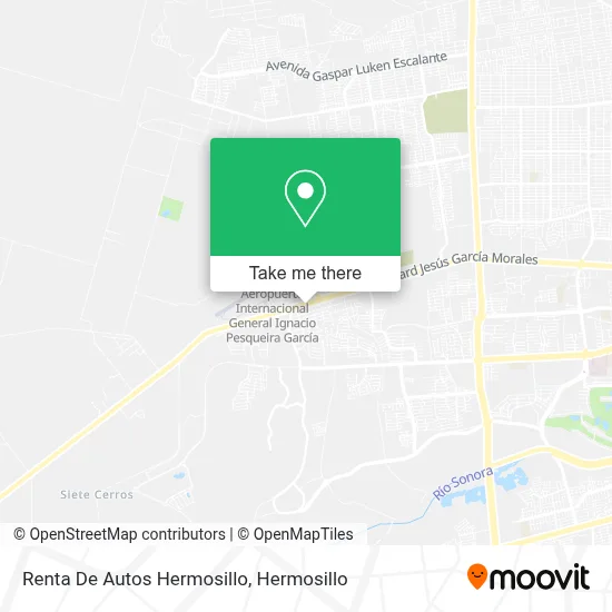 Renta De Autos Hermosillo map