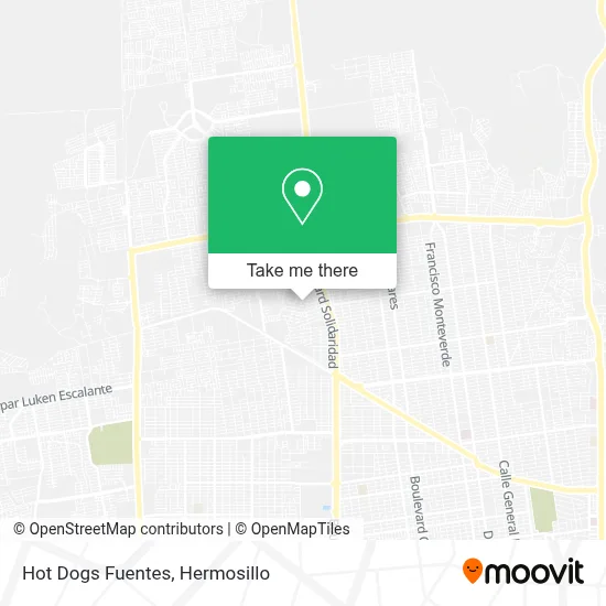 Hot Dogs Fuentes map