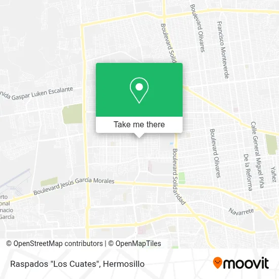 Raspados "Los Cuates" map