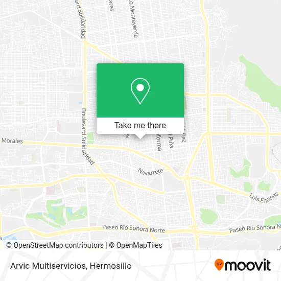 Arvic Multiservicios map