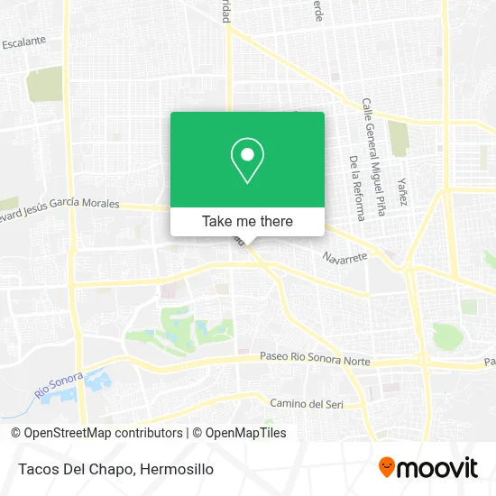 Tacos Del Chapo map