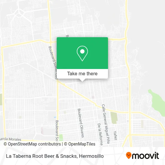 La Taberna Root Beer & Snacks map