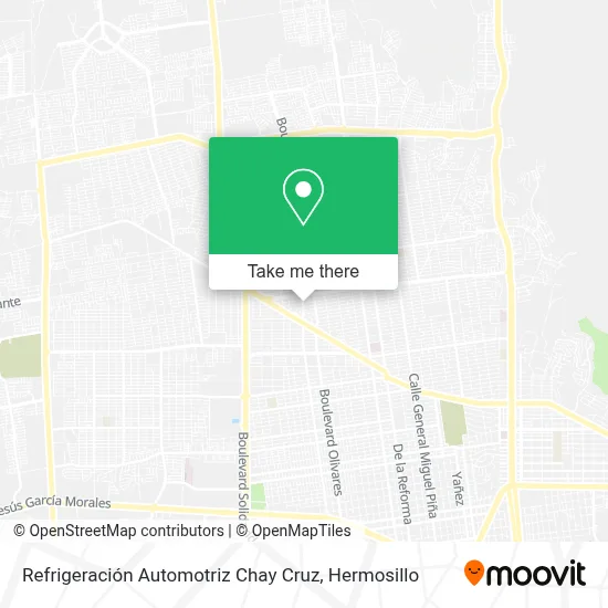Refrigeración Automotriz Chay Cruz map