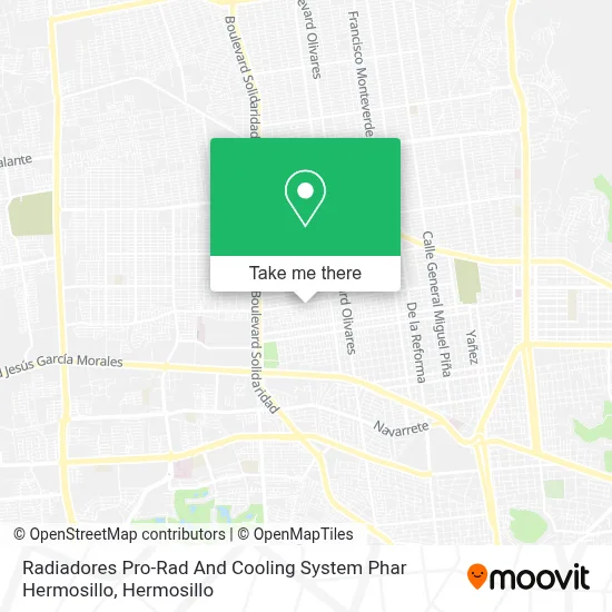 Radiadores Pro-Rad And Cooling System Phar Hermosillo map