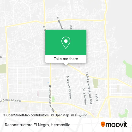 Reconstructora El Negro map