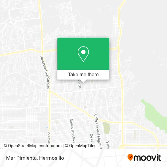 Mar Pimienta map