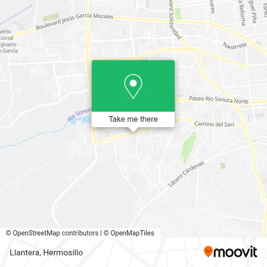 Llantera map