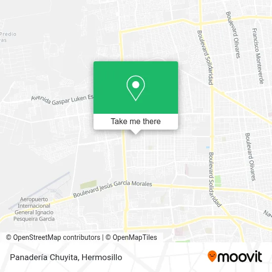 Panadería Chuyita map