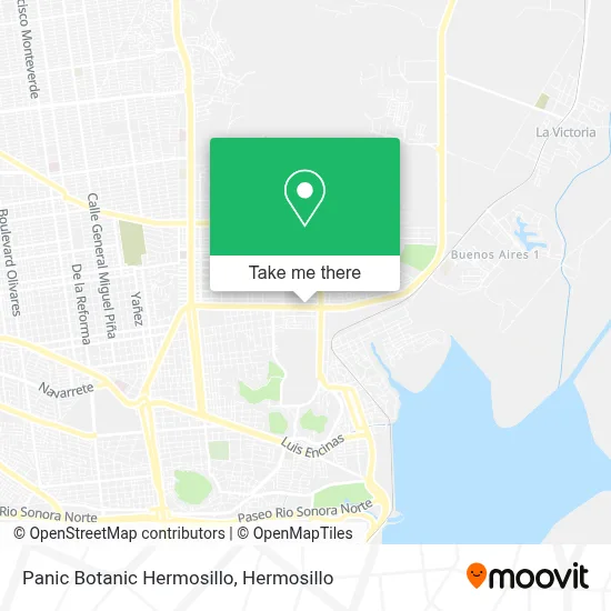 Panic Botanic Hermosillo map