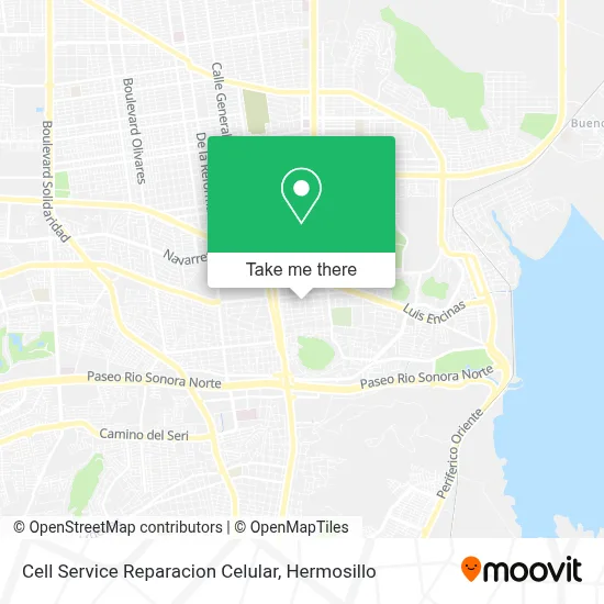 Cell Service Reparacion Celular map
