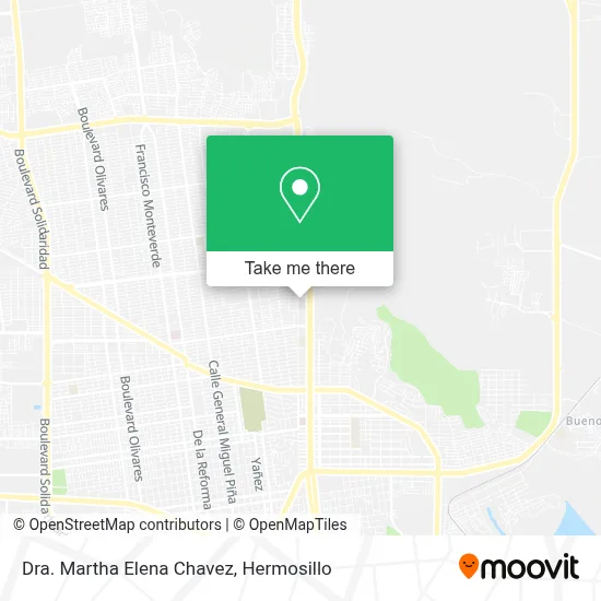 Dra. Martha Elena Chavez map