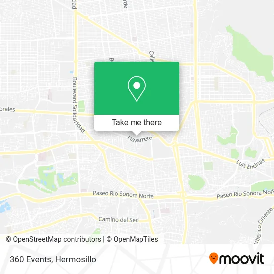 360 Events map