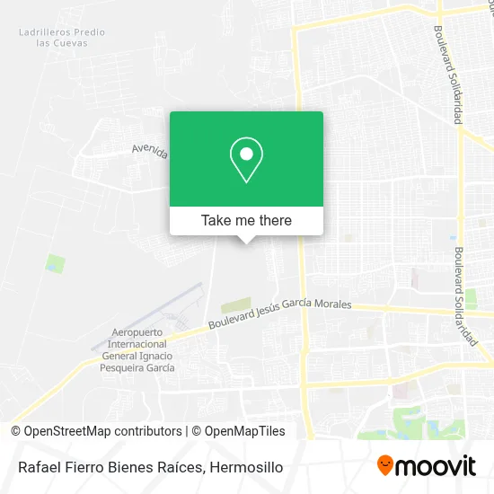 Rafael Fierro Bienes Raíces map