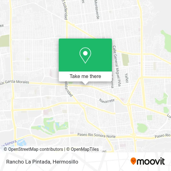 Rancho La Pintada map