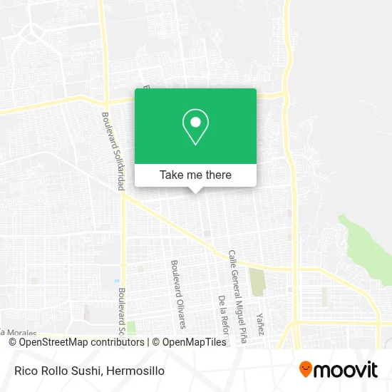 Rico Rollo Sushi map