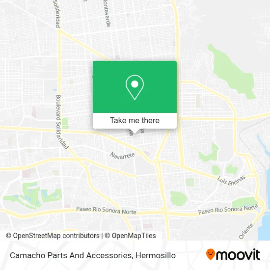 Camacho Parts And Accessories map