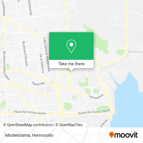 Modelorama map