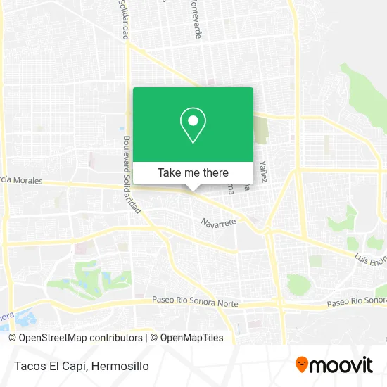 Tacos El Capi map