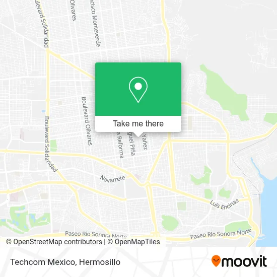 Techcom Mexico map