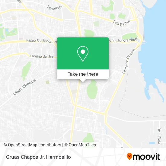 Gruas Chapos Jr map