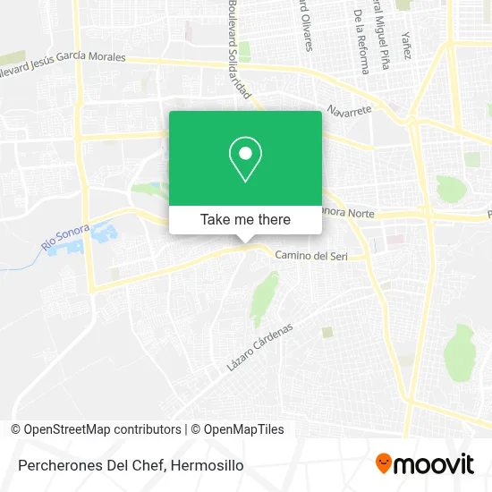 Percherones Del Chef map