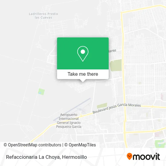 Refaccionaria La Choya map