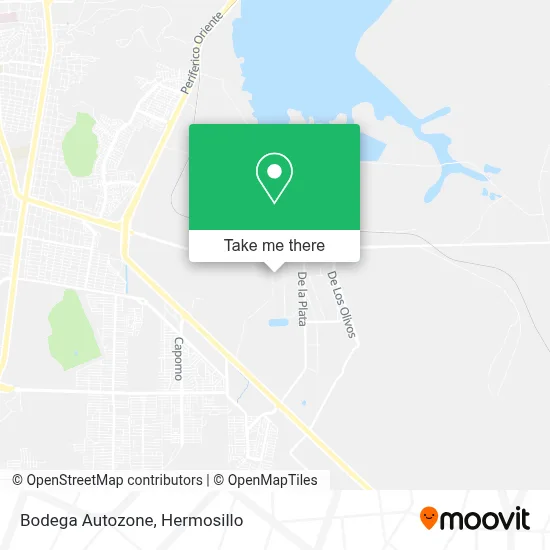 Bodega Autozone map